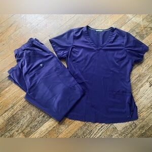 Healing Hands grape scrub set